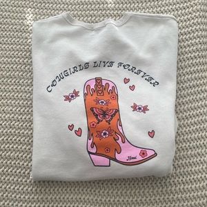 Women's White Graphic Sweater